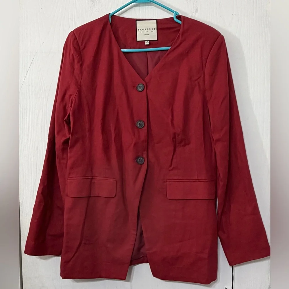 Bagatelle Linen Blend Tailored Jacket